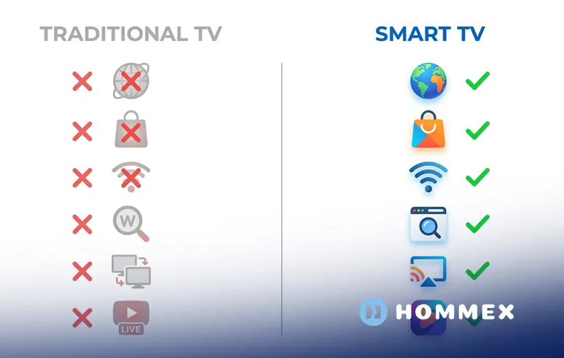 امکانات و قابلیتهای Smart TV